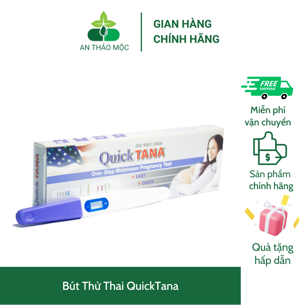 Bút Thử Thai QuickTana.Giúp Phát Hiện Thai Sớm Dạng Bút.Độ Chính Xác Cao