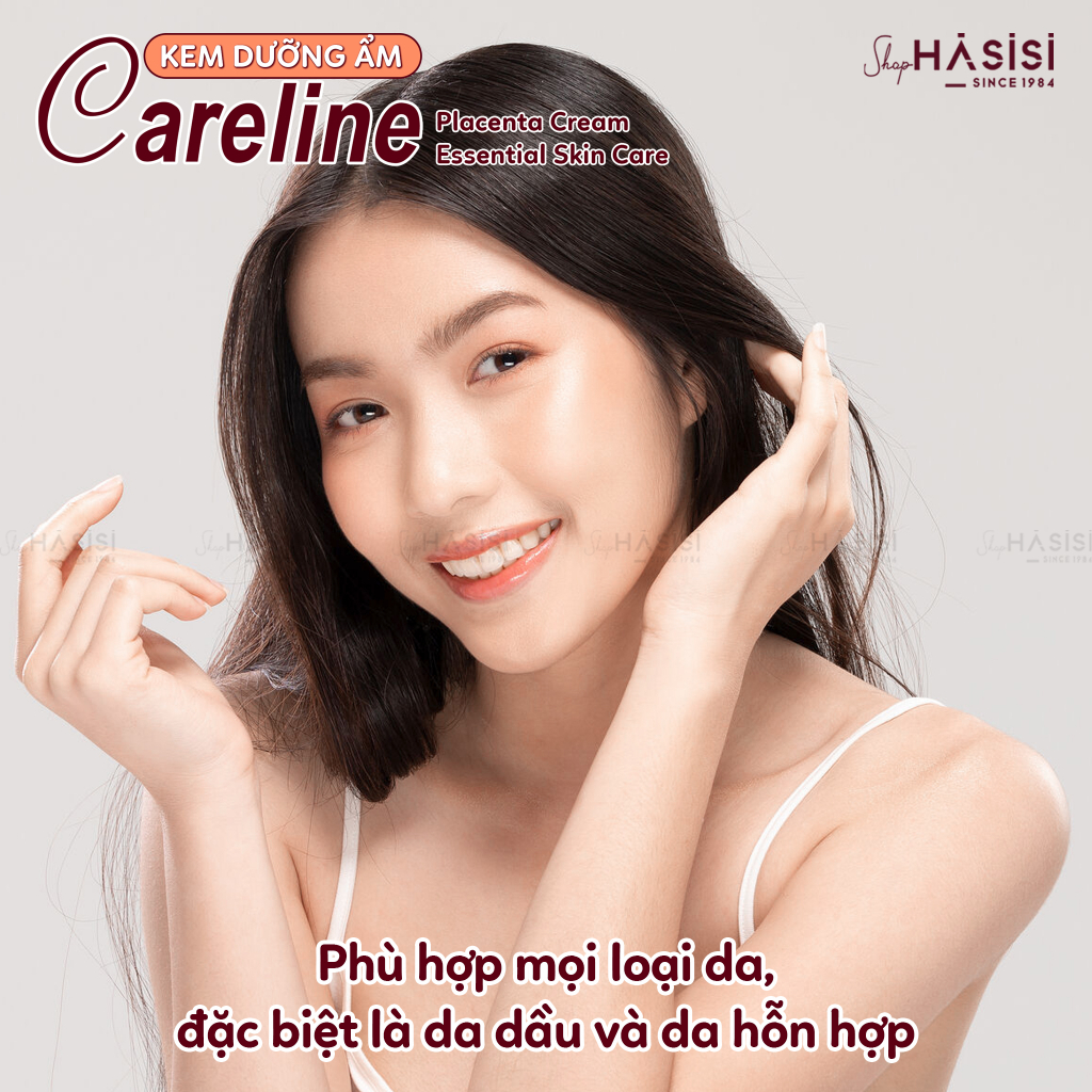 Kem Dưỡng Ẩm Cừu CARELINE ESSENTIAL SKIN CARE PLACENTA CREAM 100ml