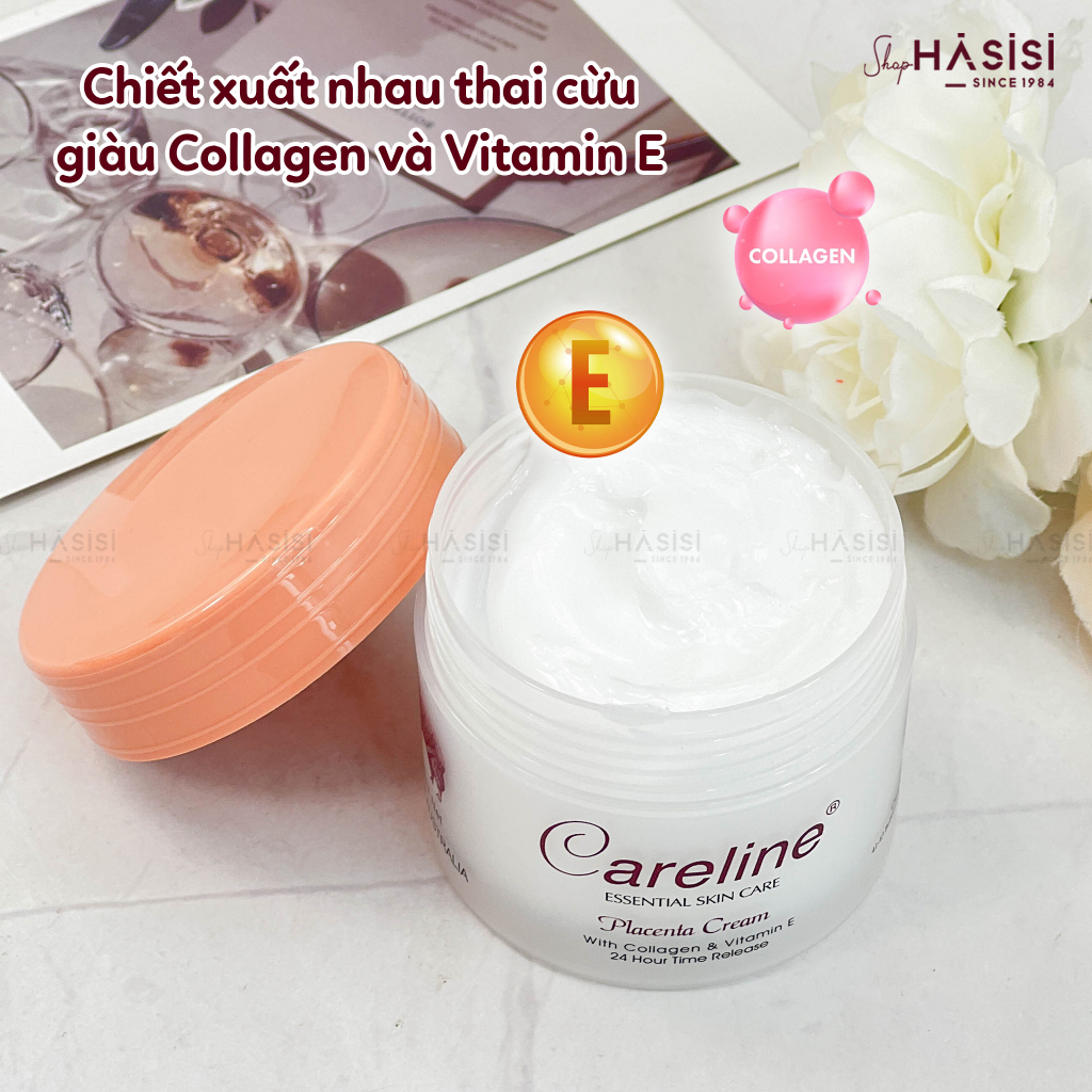 Kem Dưỡng Ẩm Cừu CARELINE ESSENTIAL SKIN CARE PLACENTA CREAM 100ml