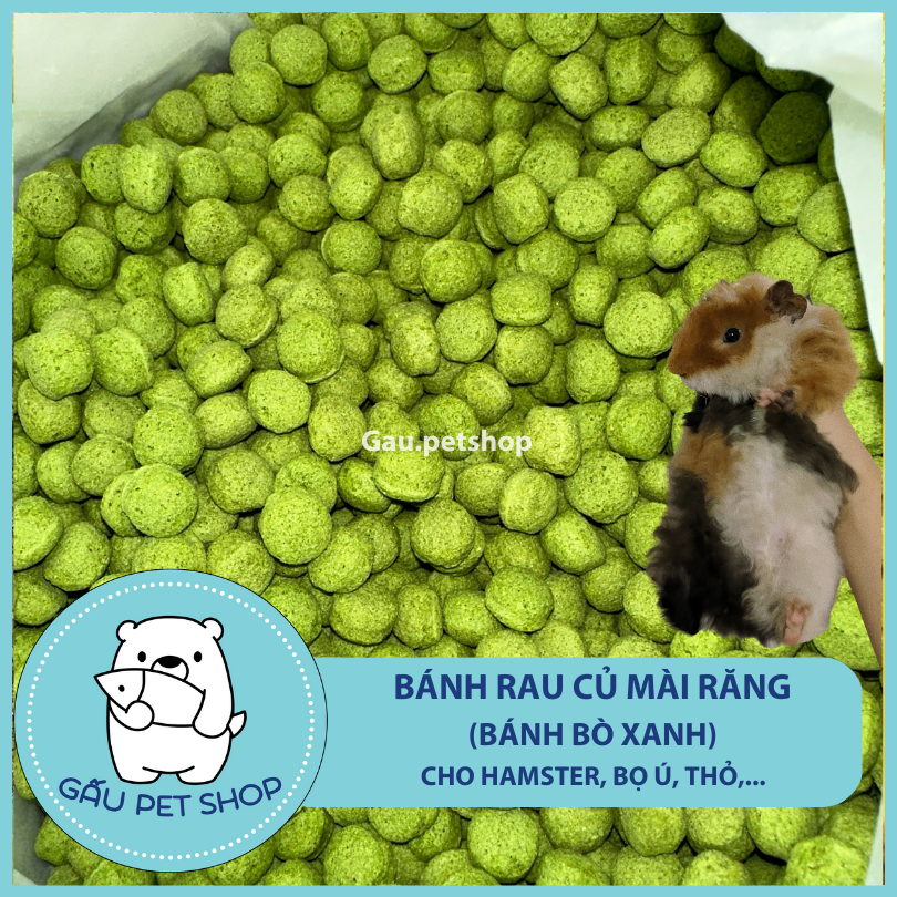 Bánh cỏ mài răng rau củ cho Hamster, Thỏ, Bọ ú, Chinchila,… - Gaupetshop