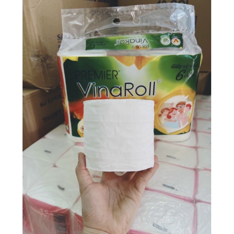 ( GIÁ SỈ) GIẤY VỆ SINH VINAROLL 6 CUỘN