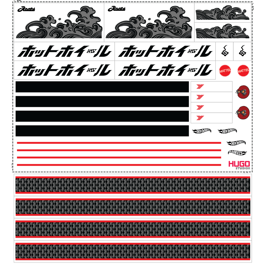 Hugo Studios Decal trượt nước Japan Convention 2022 tỉ lệ 1/64 chưa phủ clear