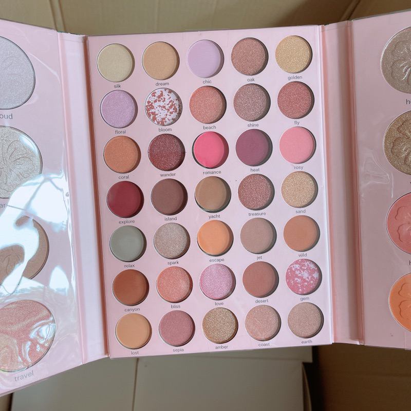 Bảng mắt má khối Highligh  nhiều màu Beauty Treats Free Spirit Bảng Mắt  43 ô màu chuyên dùng makeup chuyên nghiệp mẫ