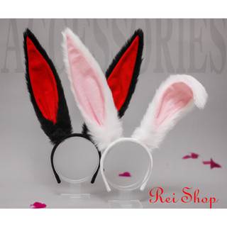 Bờm tai thỏ dài 33cm chất liệu sợi bông - bờm hóa trang cosplay thỏ bunny kèm video