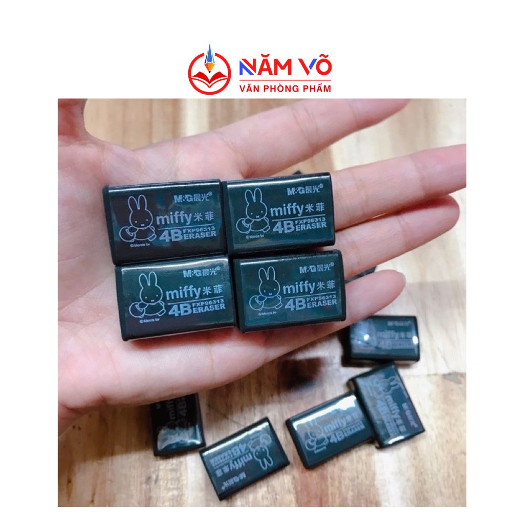 Hộp 30 Cục Gôm Tẩy Bút Chì - Gôm Đen Loại Nhỏ M&G/ MG Miffy Màu đen 96313 Rẻ