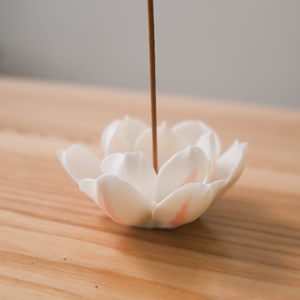 Hoa Sen Cắm Nhang Bằng Gốm, Cắm Nhang Hoa Sen Trang Trí Bàn Trà, Bàn Làm Việc, Phòng Thờ, Phòng Thiền