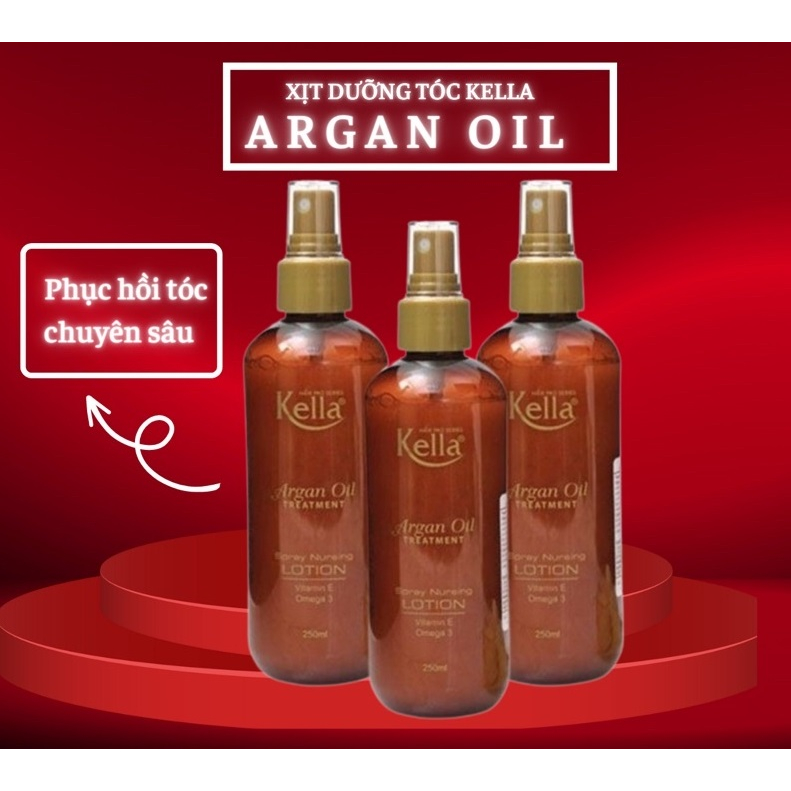 SỮA DƯỠNG KELLA ARGAN OIL CUNG CẤP DƯỠNG CHẤT CHO TÓC MỀM MƯỢT