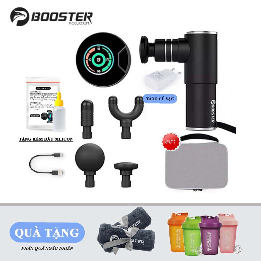Máy massage cầm tay BOOSTER MINI2 - Cảm biến lực đấm AI