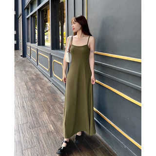 Milo dress 💕- đầm thun hai dây suông dài hack dáng basic