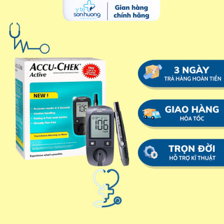 [TRỌN BỘ] Máy đo đường huyết ACCU-CHEK ACTIVE mg/dl, Bao gồm kim và bút chích máu