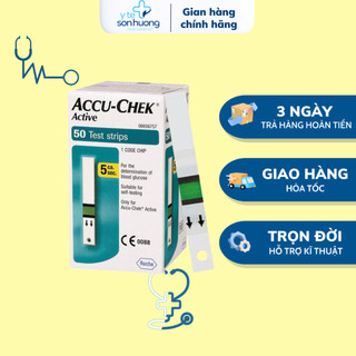 Que thử đường huyết Accuchek Active 50 (lọ 50 que)
