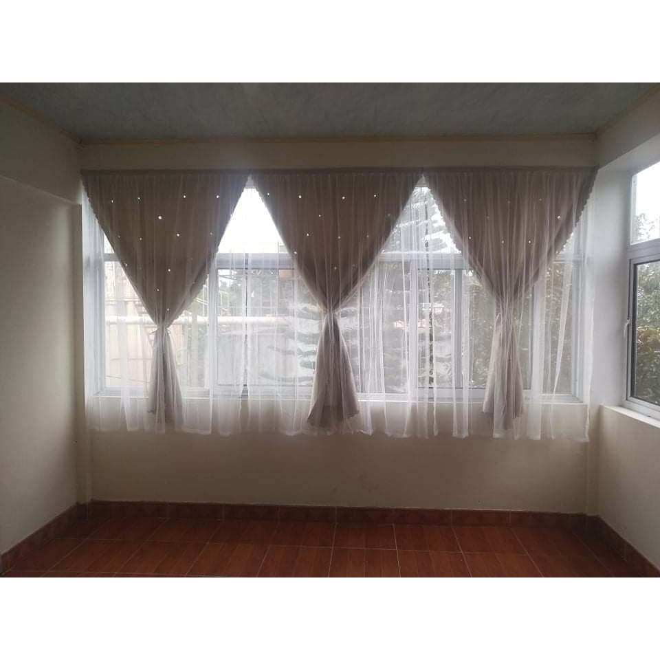 Rèm cản nắng, cản tia UV, có lớp phủ bóng - mẫu sao