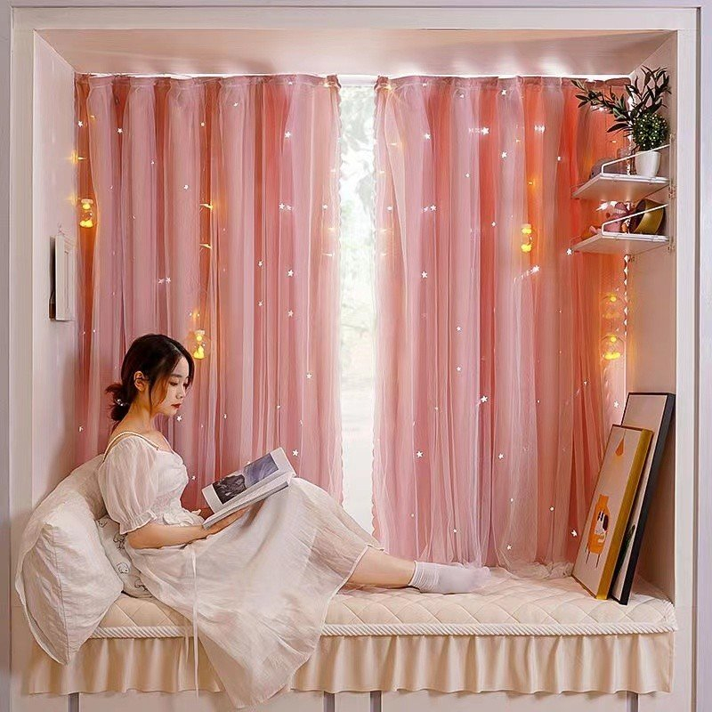 Rèm cản nắng, cản tia UV, có lớp phủ bóng - mẫu sao