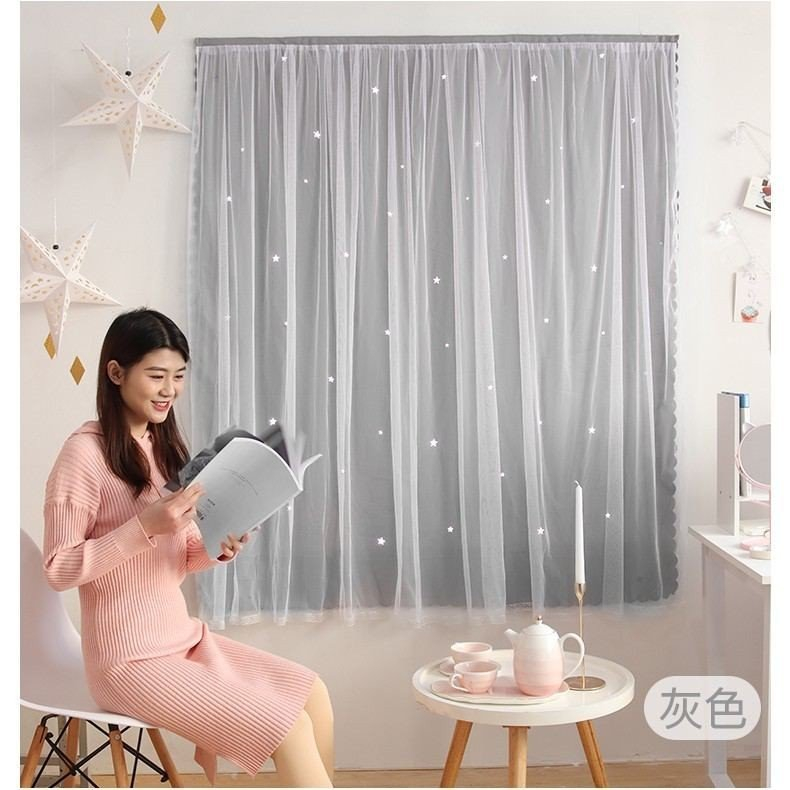 Rèm cản nắng, cản tia UV, có lớp phủ bóng - mẫu sao