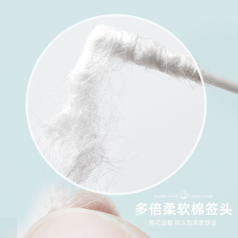 2 Hộp 400 Chiếc Tăm Bông Ngoáy Tai 2 Đầu COTTON SWABS - Siêu Sạch - Đa Năng - Tiện Dụng