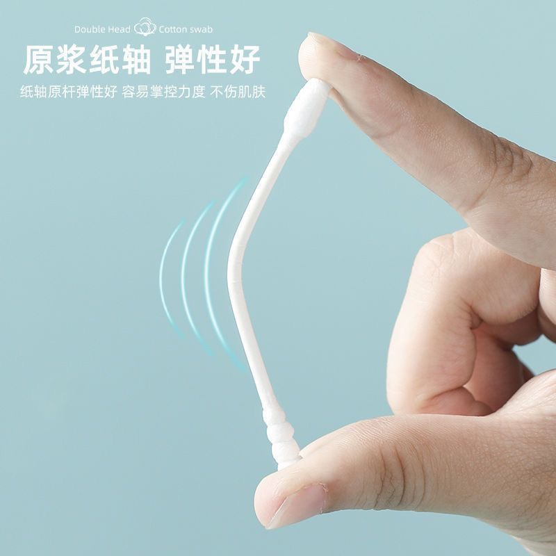 2 Hộp 400 Chiếc Tăm Bông Ngoáy Tai 2 Đầu COTTON SWABS - Siêu Sạch - Đa Năng - Tiện Dụng