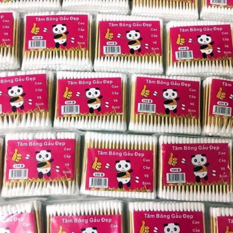 SỈ 24-48 GÓI BÔNG NGOÁY TAI THÂN GỖ. TĂM BÔNG NGOÁY TAI LOẠI TỐT