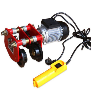 Rùa tời điện mini di chuyển tải trọng 500kg 1 tấn, rùa gắn máy tời điện 220v, con lăn chạy điện dùng để nâng hạ hàng hóa