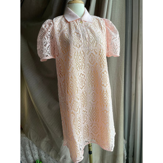 NEW QCCC Đầm ren dáng suông 2 lớp Lavender freesize