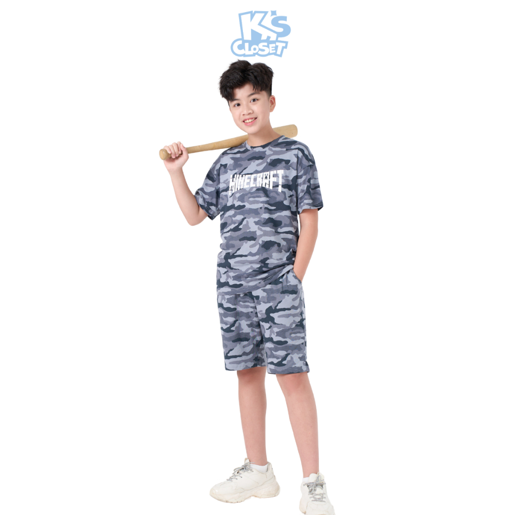 Bộ Quần Áo Cộc Tay Chất Liệu Cotton Cho Bé Trai Và Bé Gái  OL09THS