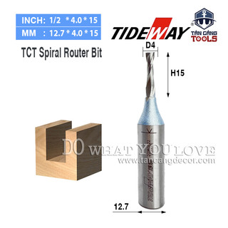 Mũi cnc tct xoắn ốc tideway 4 mm cốt 12.7 mm