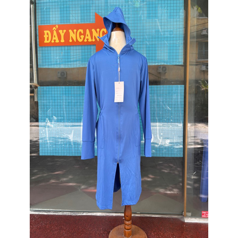 Áo chống nắng cho bé, áo choàng nắng toàn thân dáng dài thông hơi kim cương cho bé gái, bé trai.