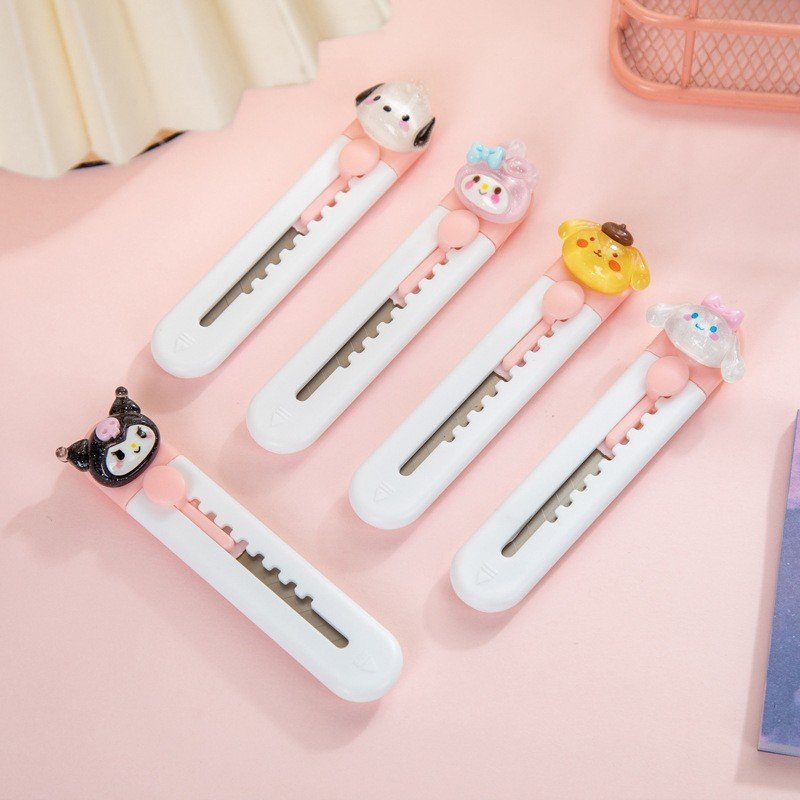 Dao Rọc Giấy Mini Charm Kuromi, Melody, Cinnamorol,Pochacco, Pompom