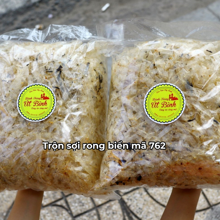 500gr Bánh Tráng Sợi Trộn Rong Biển Út Bình