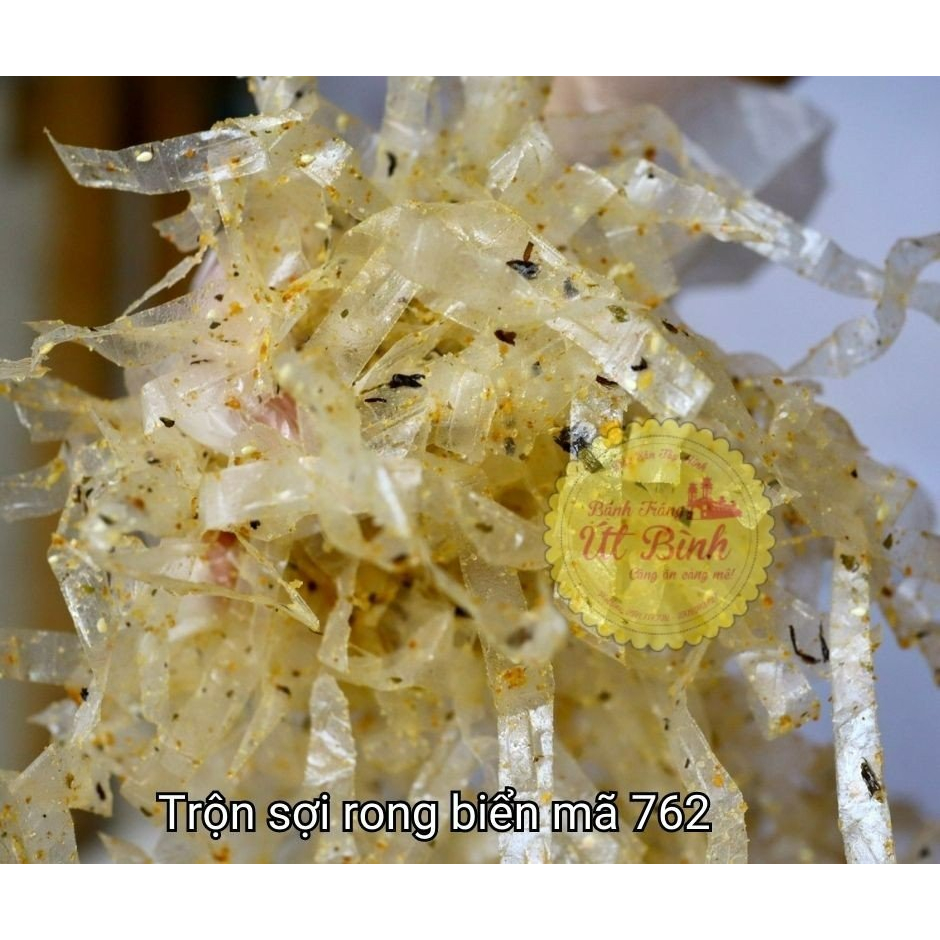500gr Bánh Tráng Sợi Trộn Rong Biển Út Bình