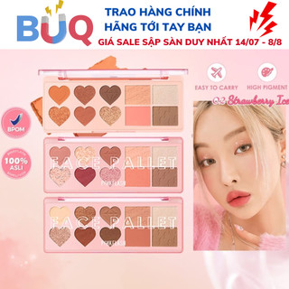  Bảng phấn trang điểm PINKFLASH  Phấn trang điểm dùng cho mắt và má hồng 120g PF-M02 