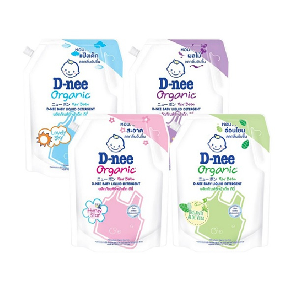Nước Giặt Dnee Túi 1400Ml Cho Bé Sơ Sinh - Có Nắp Đóng Mở - Chính Hãng Nội Địa Thái Lan - An Toàn Cho Trẻ Sơ Sinh