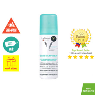 Vichy Desodorant Anti-Transpirant 48h - Xịt Khử Mùi Ngăn Ố Vàng 125ml
