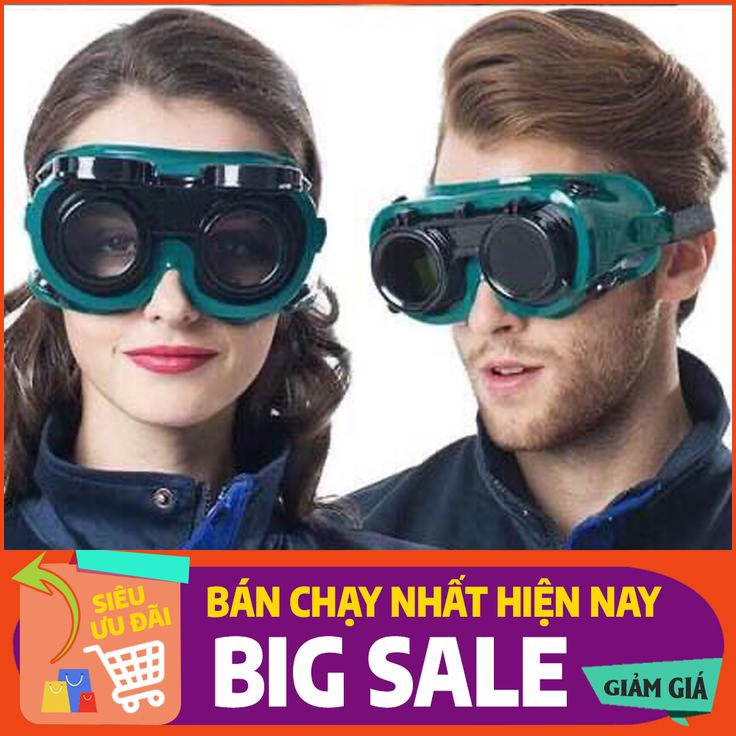 Kính hàn 2 lớp bảo vệ toàn diện vùng mắt chuyên dụng cho thợ hàn cơ khí