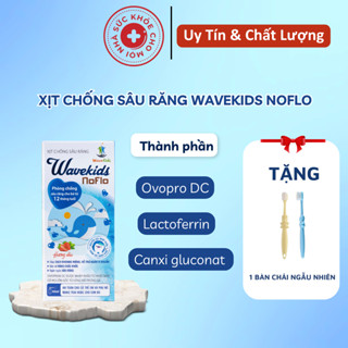 Xịt chống sâu răng Wavekids Noflo làm sạch khoang miệng ngăn ngừa sâu răng giúp răng chắc khỏe suckhoechomoinha