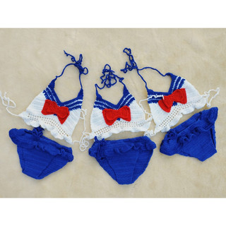 Bikini Len Cho Bé |Đồ Bơi Handmade Cho Bé Diện Hè