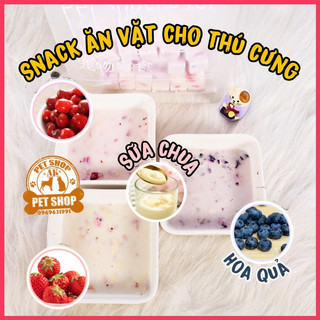 Sữa chua trái cây sấy dinh dưỡng cho chó, mèo , hamster gói 100g