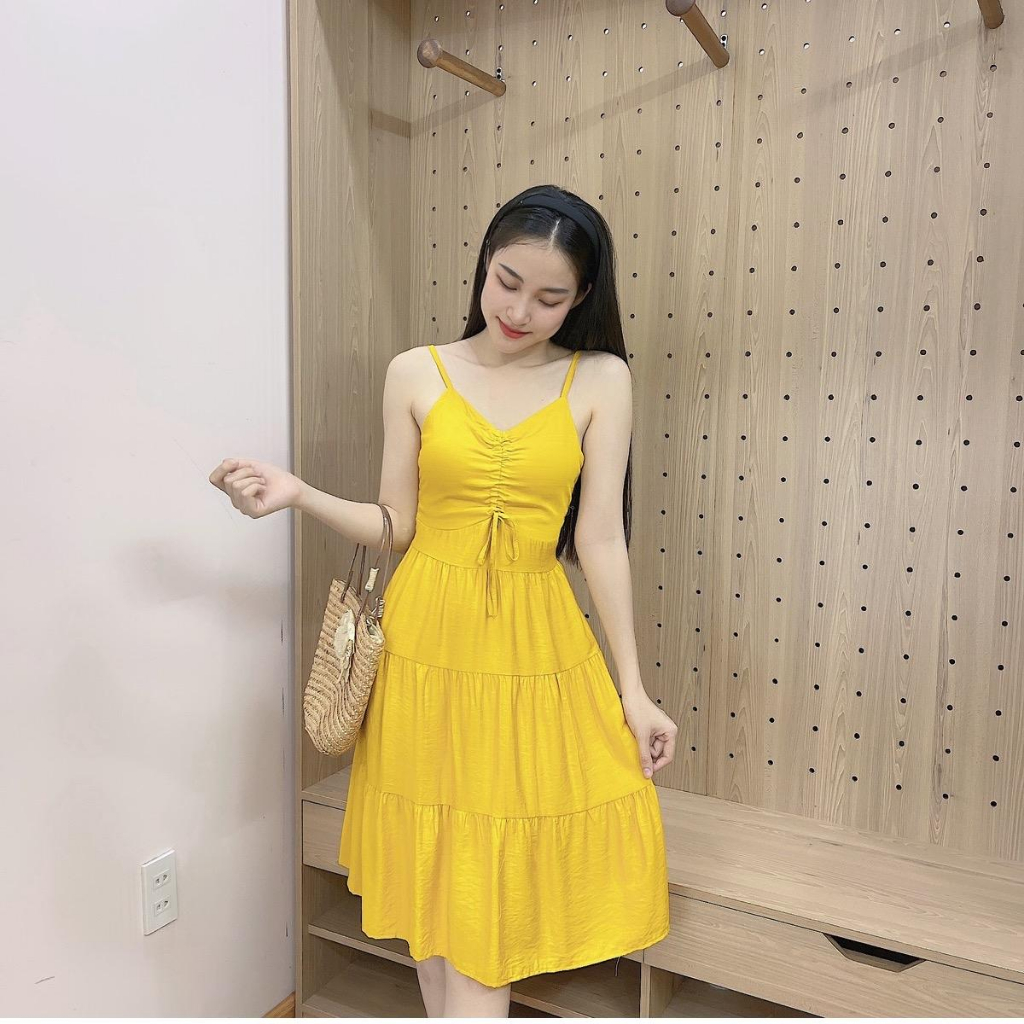 V93 Váy maxi 2 dây đũi chun sau lưng