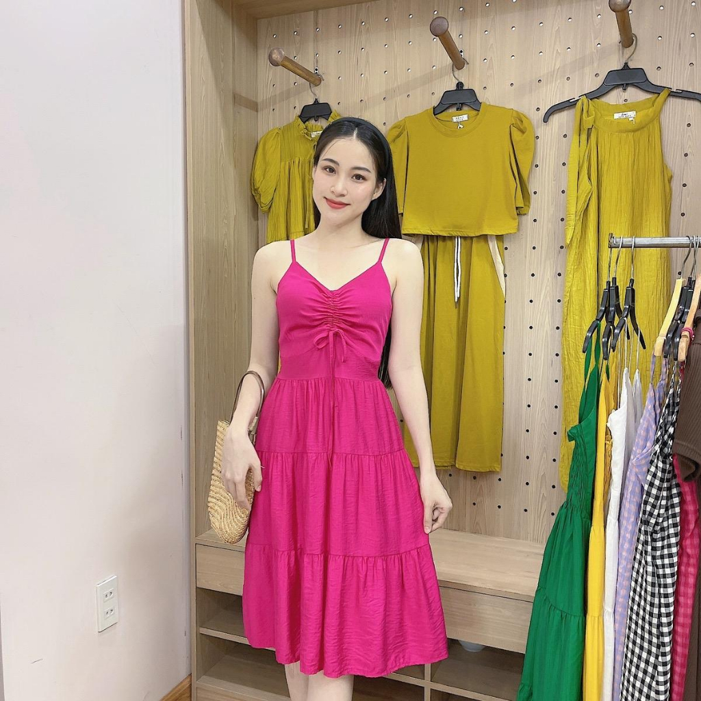 V93 Váy maxi 2 dây đũi chun sau lưng