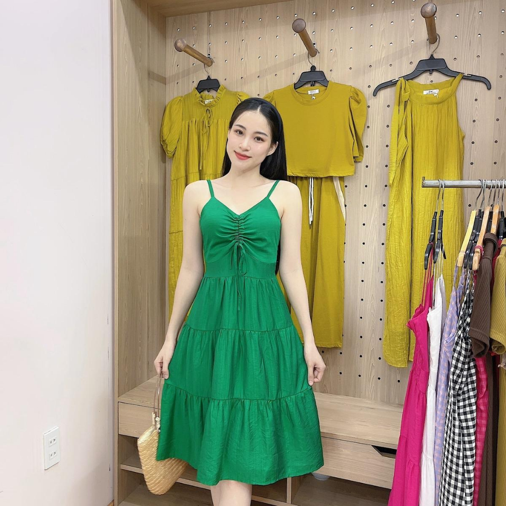 V93 Váy maxi 2 dây đũi chun sau lưng