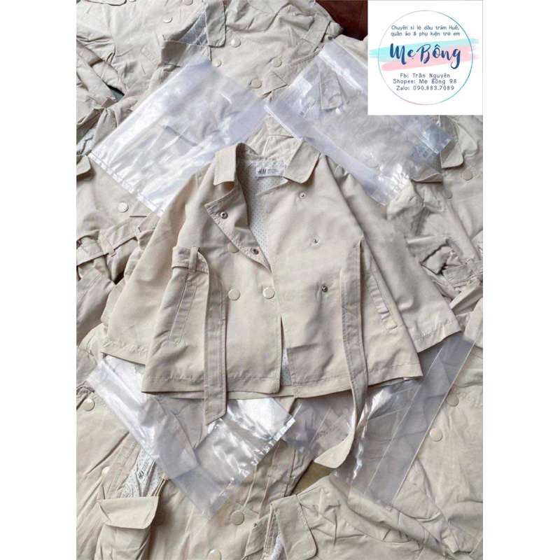 Áo khoác Mango kaki có lót cho bé 8-33kg MẸ BÔNG 98