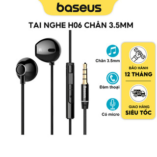 Tai Nghe Nhét Tai Baseus H06 Cổng 3.5mm Cho Âm Thanh Sống Động