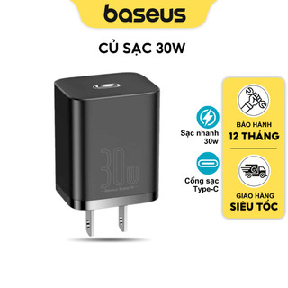 Củ sạc nhanh 30W Baseus Super Si USB C