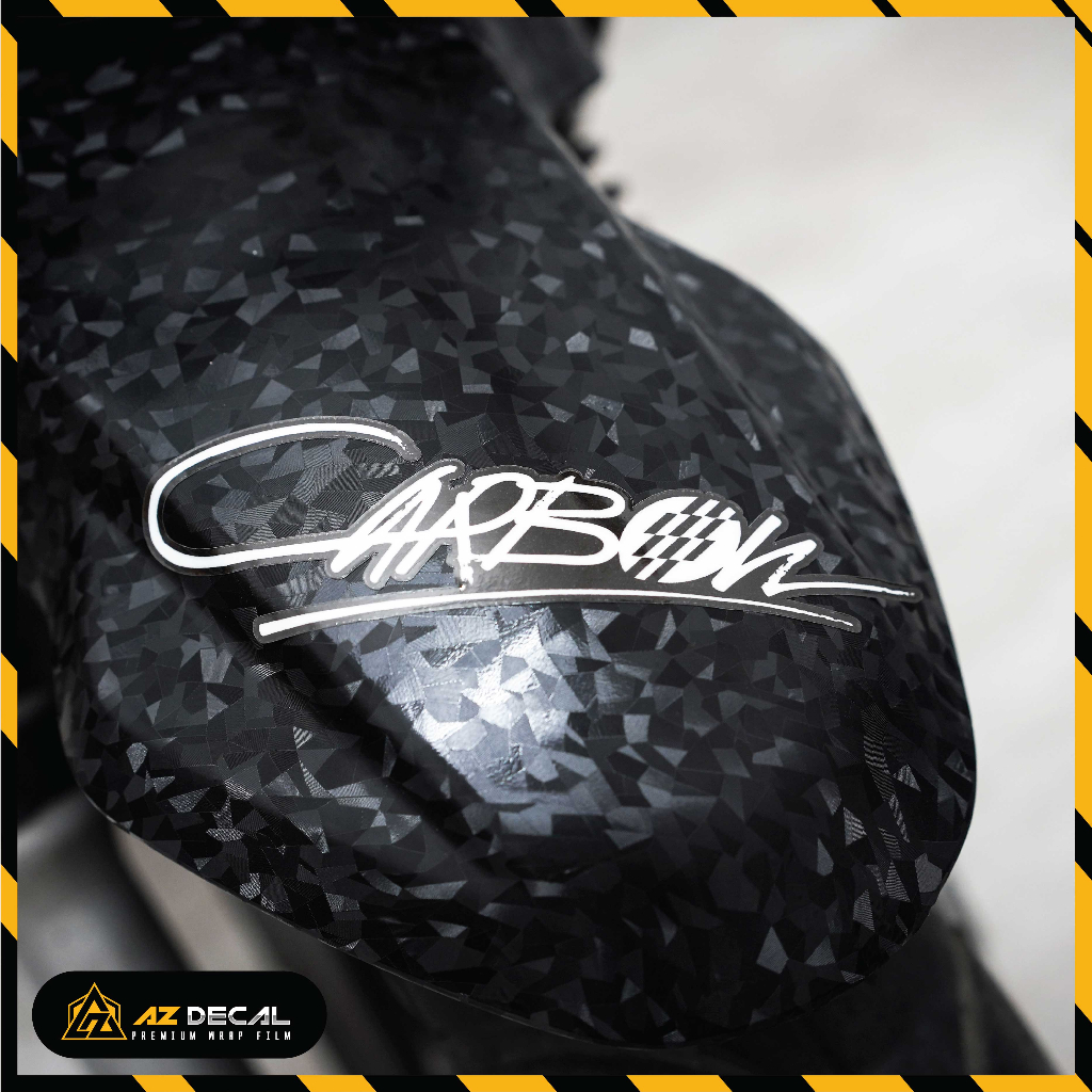 Sticker Đa Vị Trí Carbon | Tem Decal Hình Dán Xe Máy Xe Điện Chống Nước Bền Màu