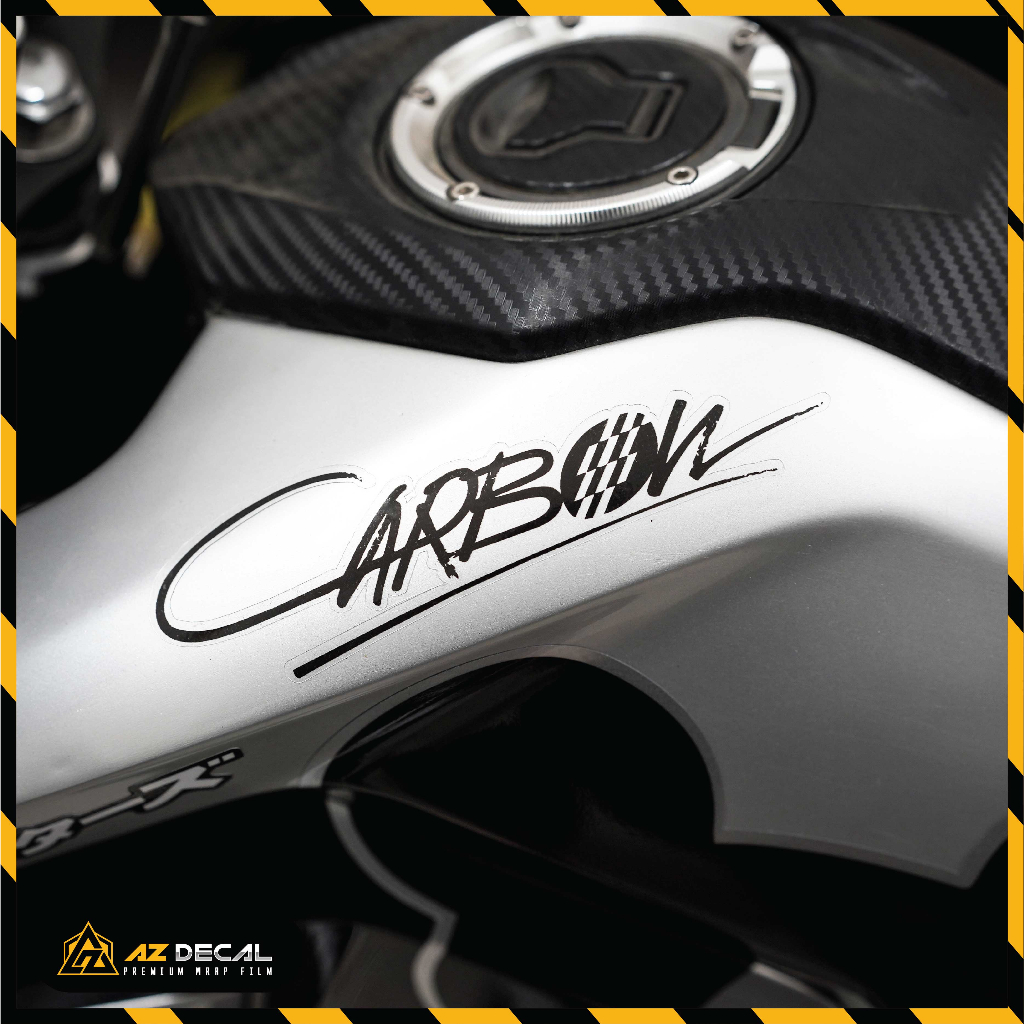 Sticker Đa Vị Trí Carbon | Tem Decal Hình Dán Xe Máy Xe Điện Chống Nước Bền Màu