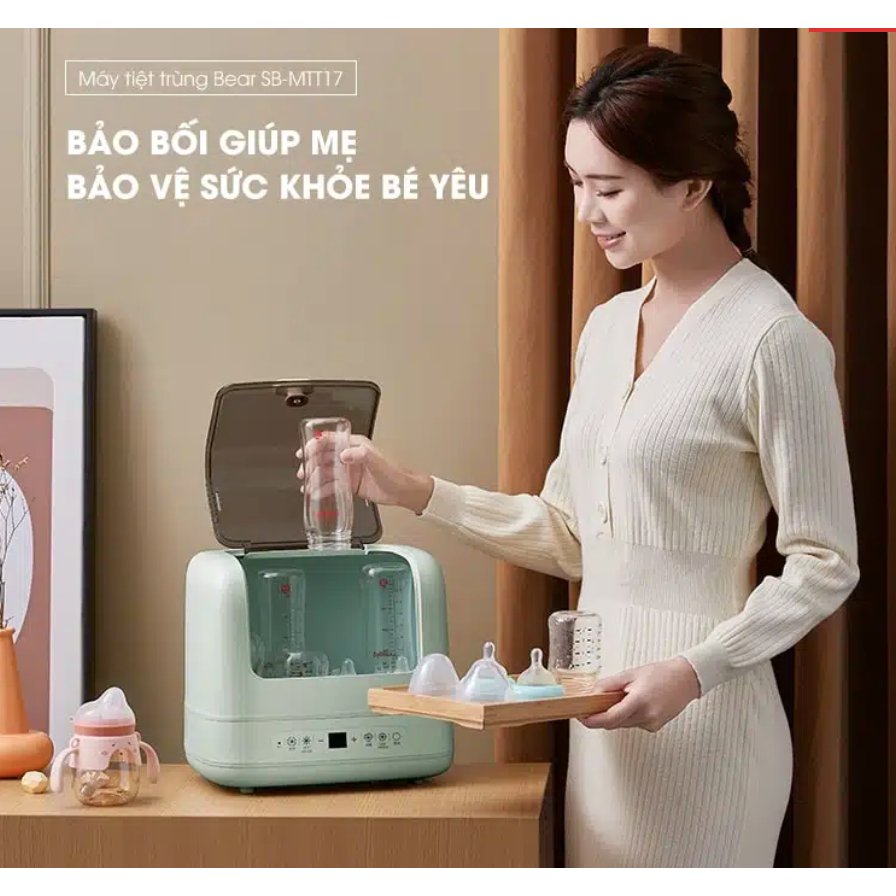 Máy Sấy Và Tiệt Trùng Bình Sữa Bear SB-MTT17 - Hàng chính hãng