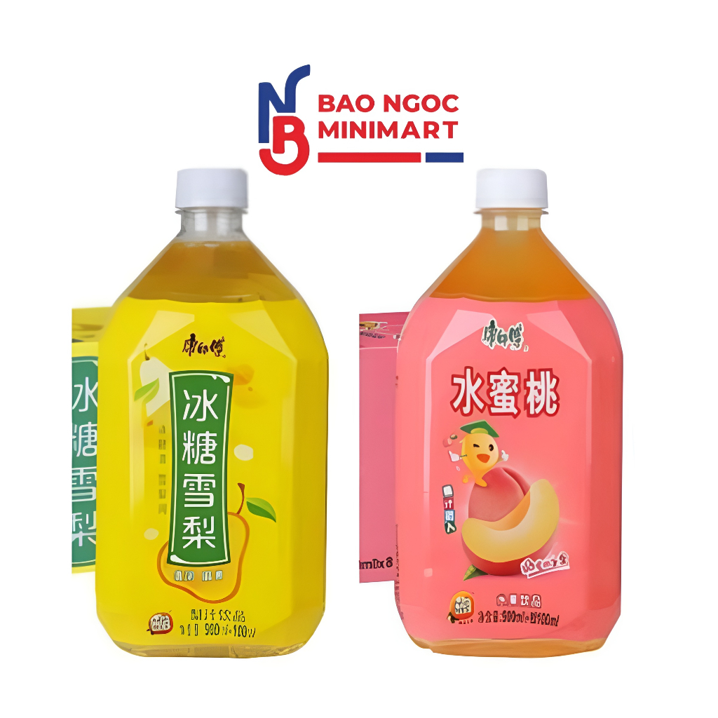 Nước ép Lê, Đào đài loan 1000ml - đủ vị