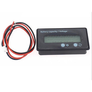 Mô-đun hiển thị mức điện áp ắc quy axit-chì Lithium LCD đầu đồng hồ ắc quy ô tô điện 12V24V48V đèn trắng