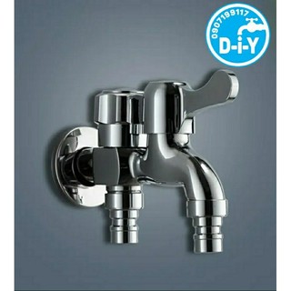 Vòi 2 đầu ra tiện dụng, bằng đồng thau