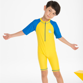 Đồ bơi bé trai liền Cá voi vàng