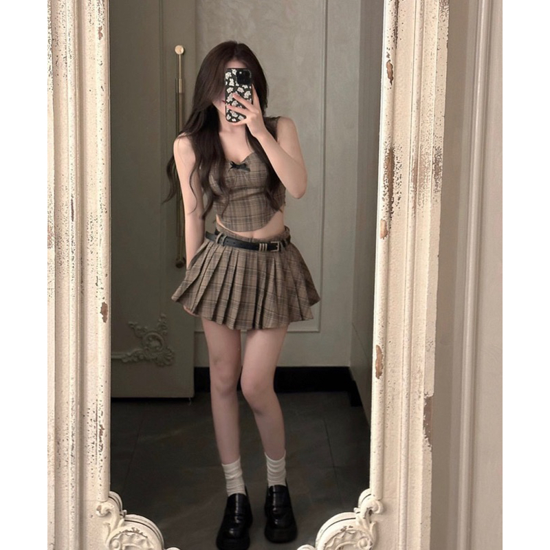 SET CROPTOP VIỀN CHÂN VÁY
